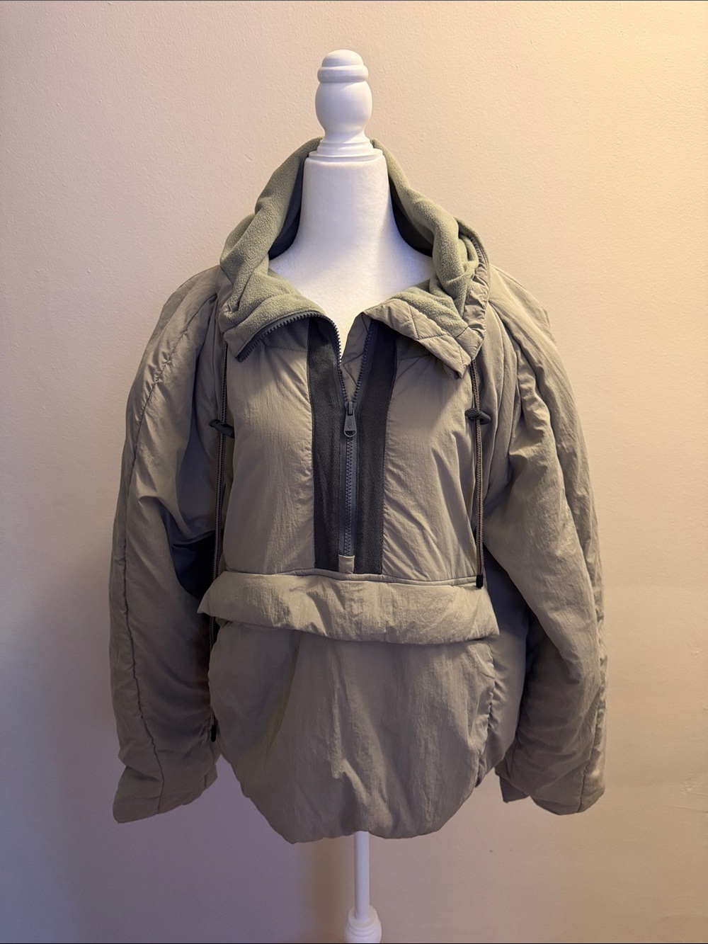 FP MOVEMENT Olive Green Women's Pullover Quarter Zip - M